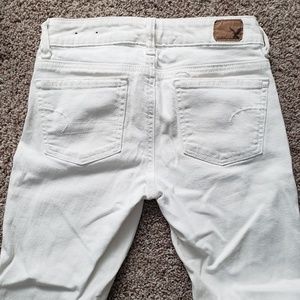 American Eagle Crop White Jegging Jeans Pants